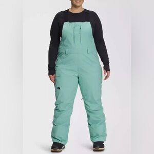 The North Face Women’s Plus Freedom Ski Snow Bib Pant In Wasabi NWT